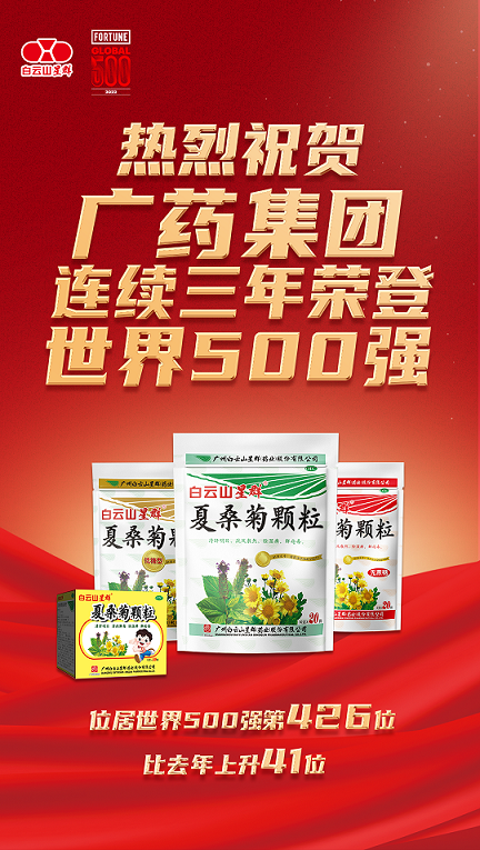 上升41位！廣藥集團(tuán)世界500強(qiáng)排名再創(chuàng)新高，白云山星群添集團(tuán)發(fā)展新活力