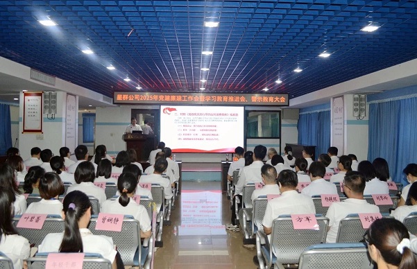 星群公司召開2025年黨建廉建工作會暨學習教育推進會、警示教育大會